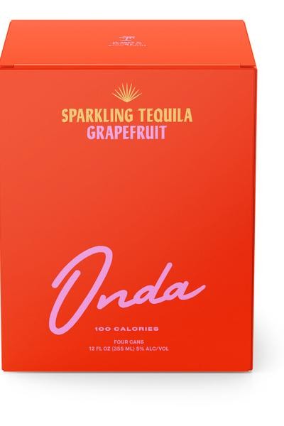 Onda Grapefruit Tequila Seltzer Ready-to-drink - 4x 12oz Cans