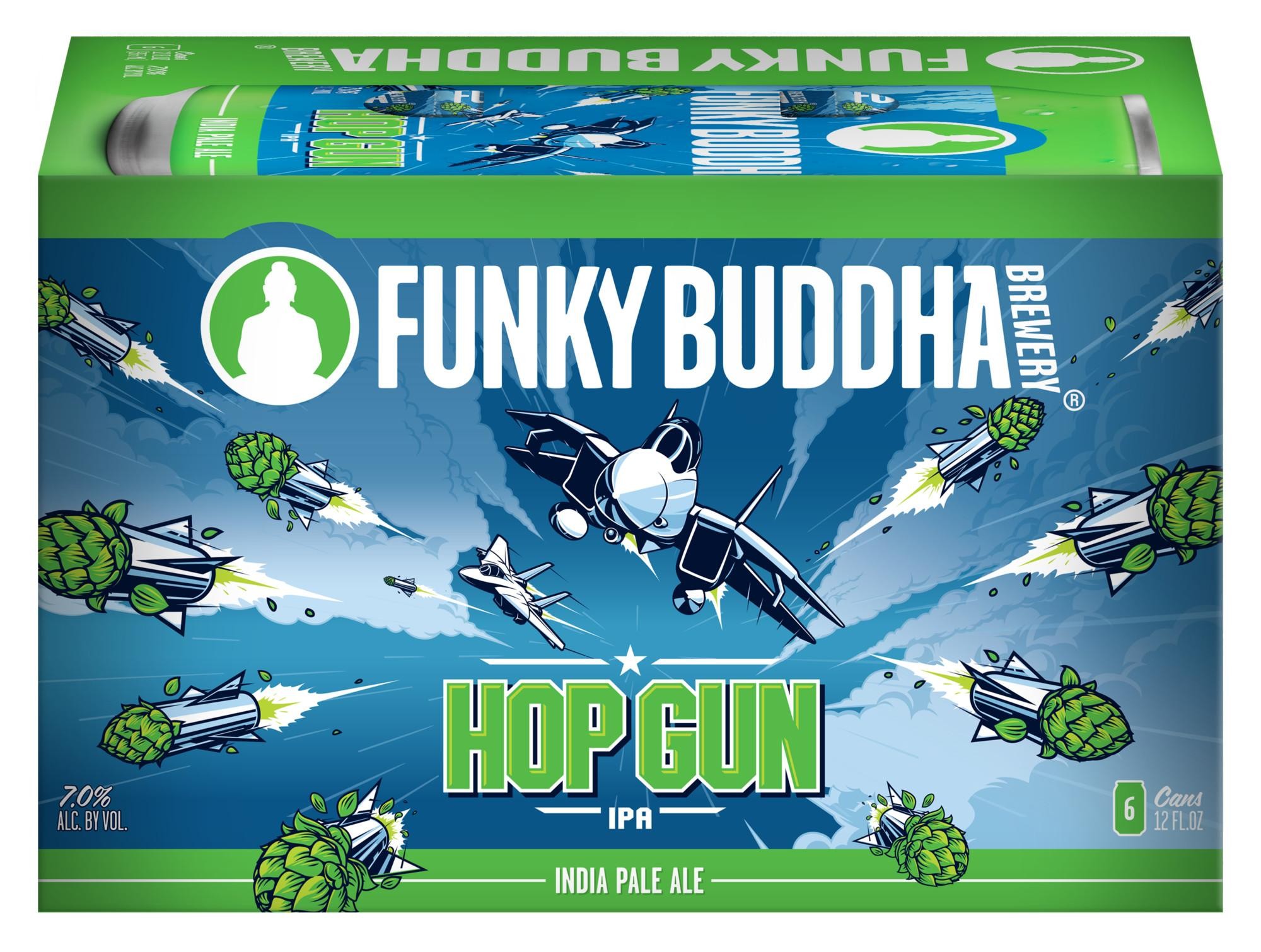 Funky Buddha Hop Gun IPA Craft Beer Ale - Beer - 6x 12oz Cans