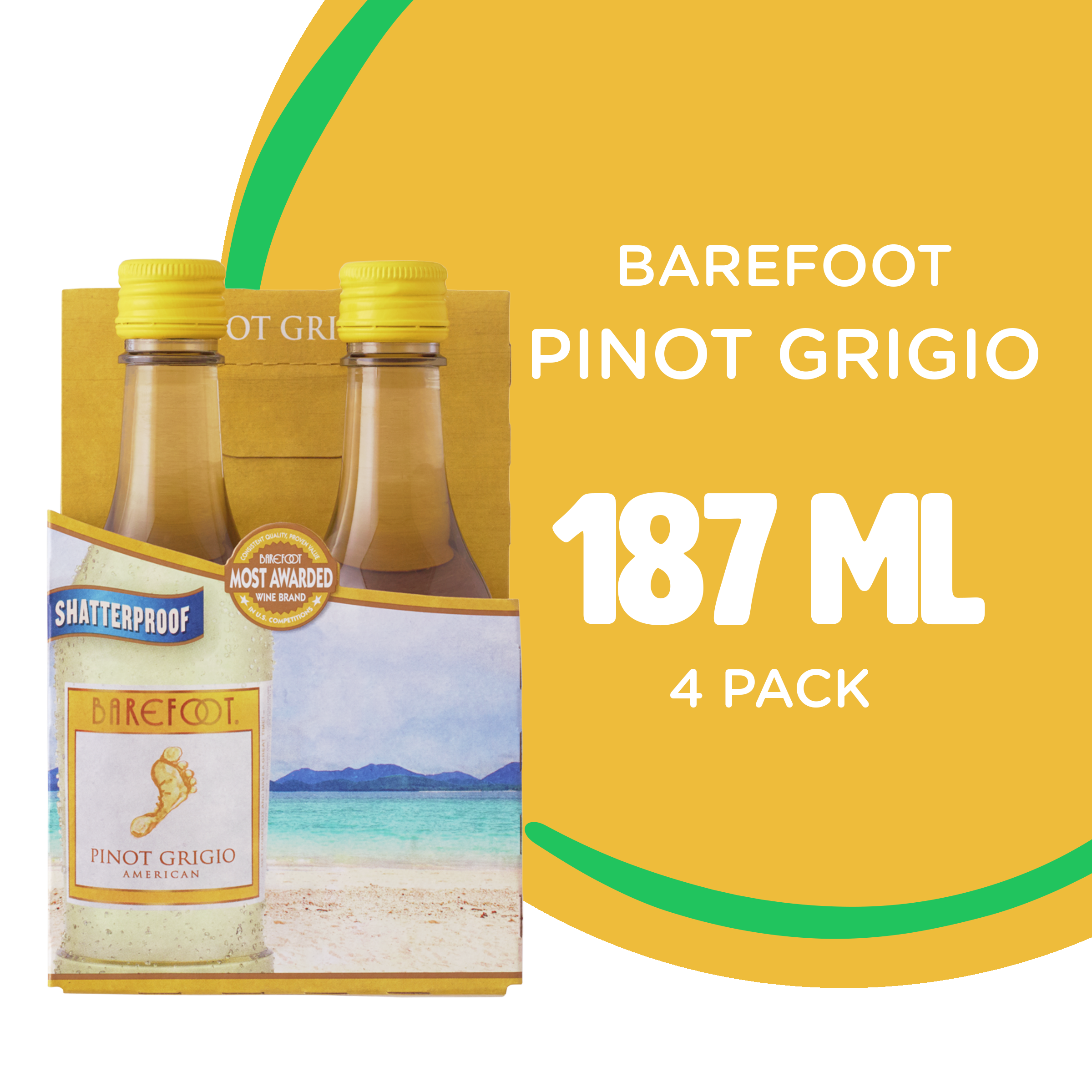 Barefoot Cellars Pinot Grigio - 4 Pk - Btls