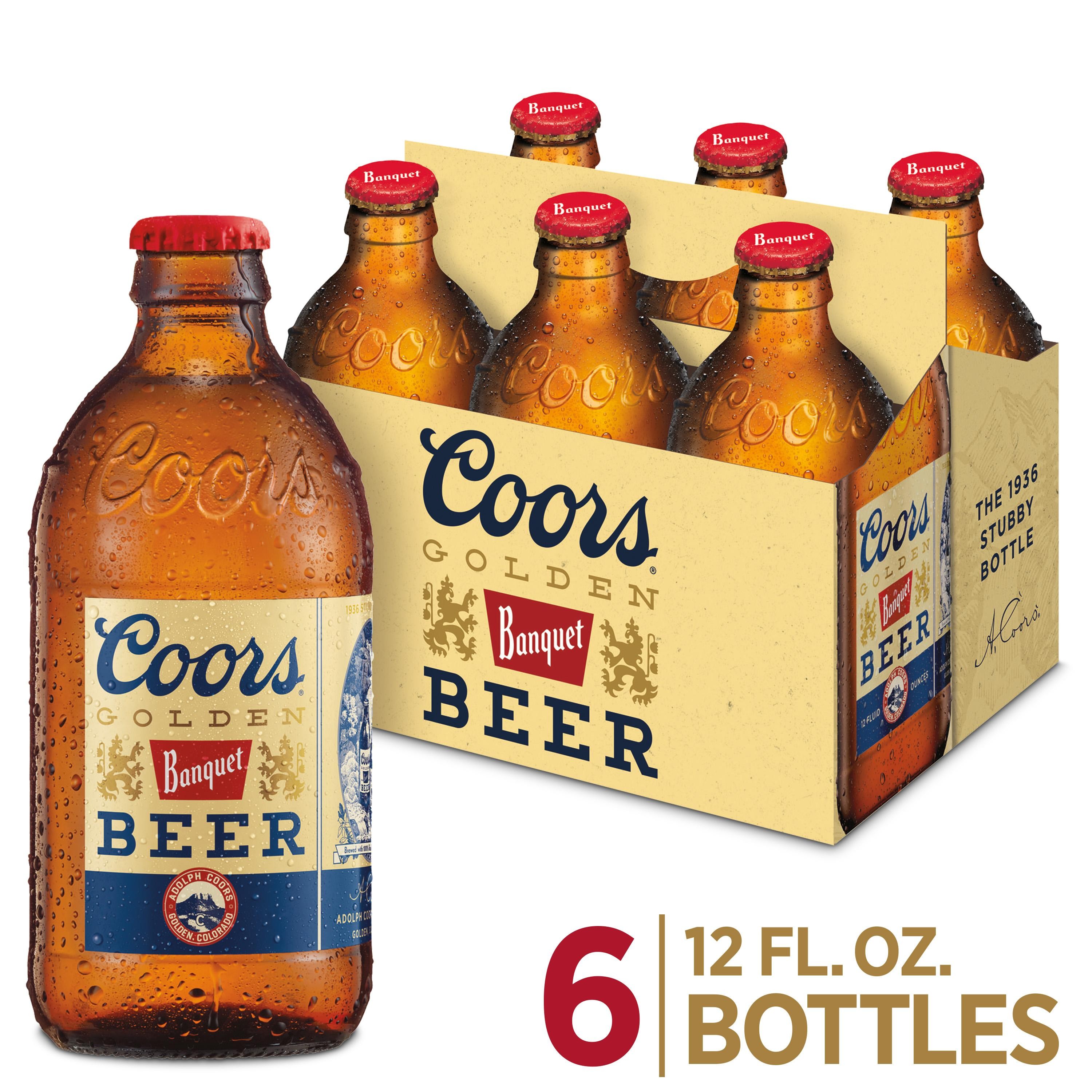 Coors Banquet Lager Beer - Beer - 6x 12oz Bottles
