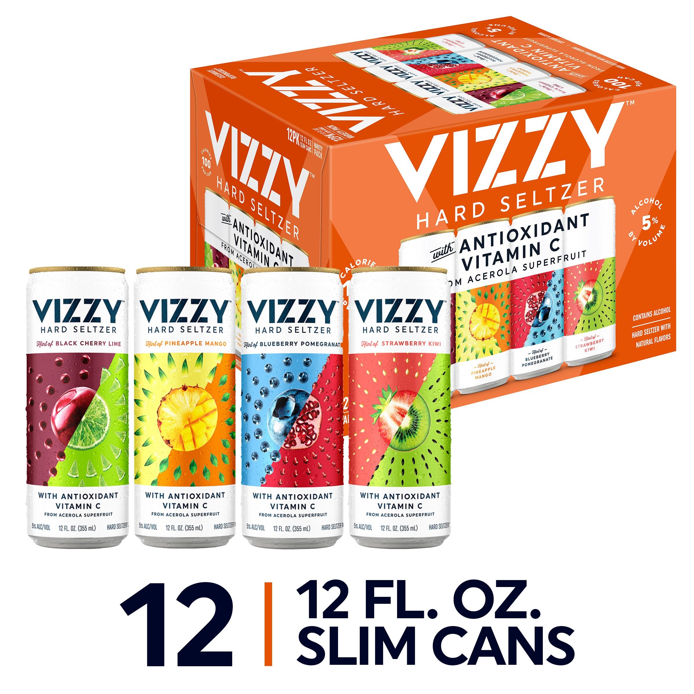 Vizzy Hard Seltzer Tropical Pack - 12pk Cans