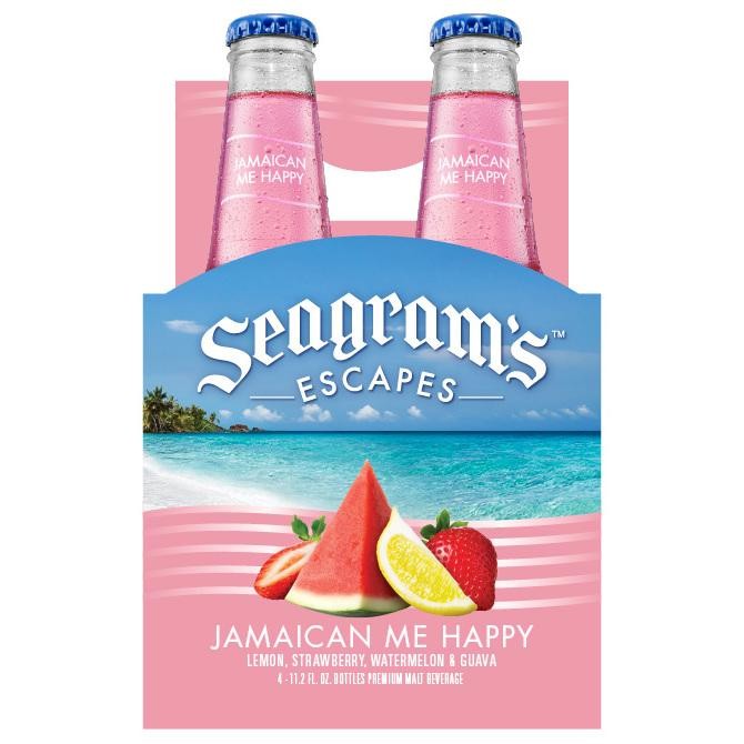 Seagram's Escapes Jamaican Me Happy Malt Liquor - Beer - 4x 11.2oz Bottles