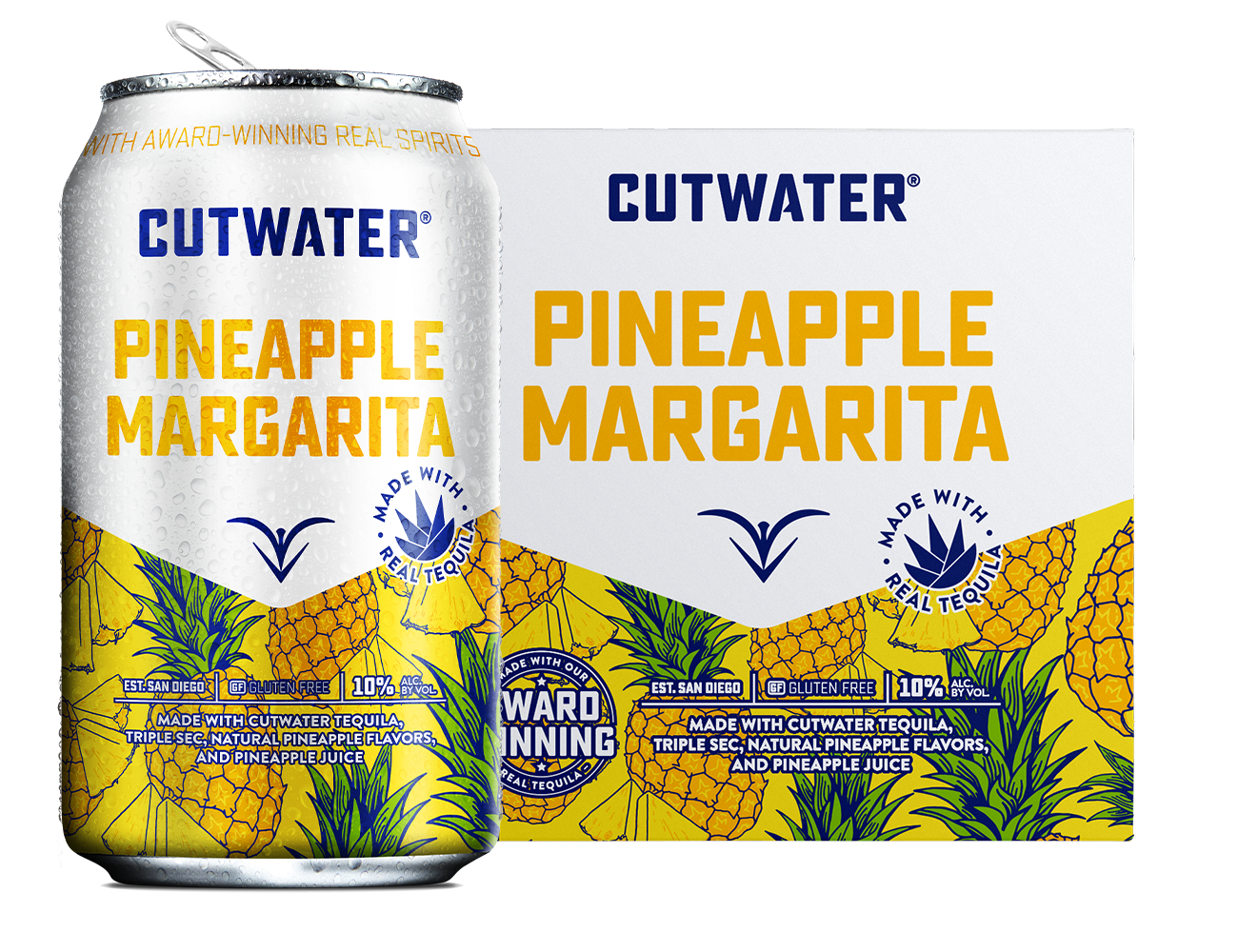 Cutwater Cutwater Pineapple Margarita - 4 Pack Cans