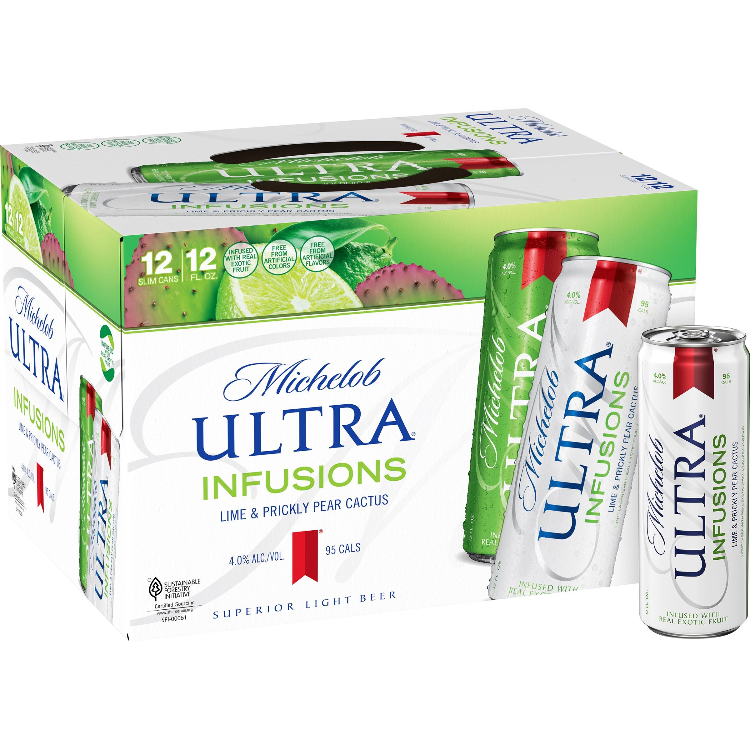 Michelob Ultra Infusions Lime Cactus - 12 Pack Cans