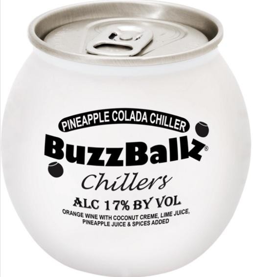 BuzzBallz Chillers Pineapple Colada - Wine Spritzer from Texas - 187ml Bottle