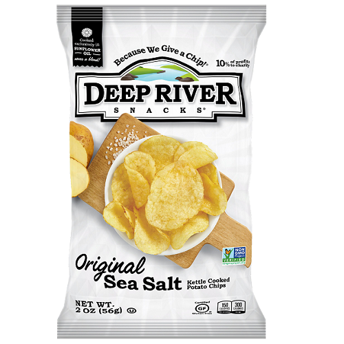 Deep River Original Sea Salt Kettle Cooked Potato Chips Deep River Ct 2oz