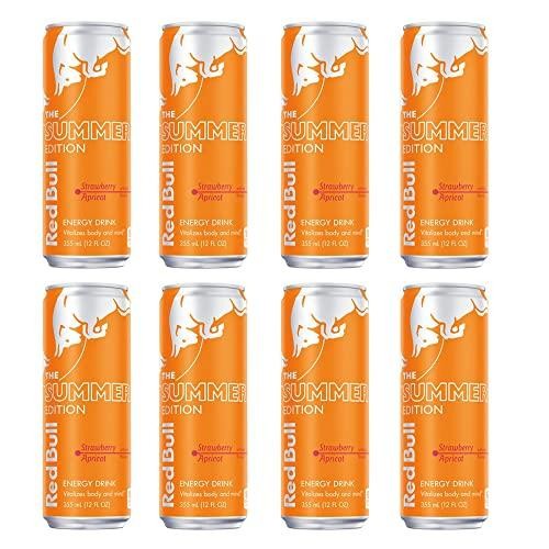 Red Bull 8.4 Oz Amber Edition Strawberry Apricot Energy Drink