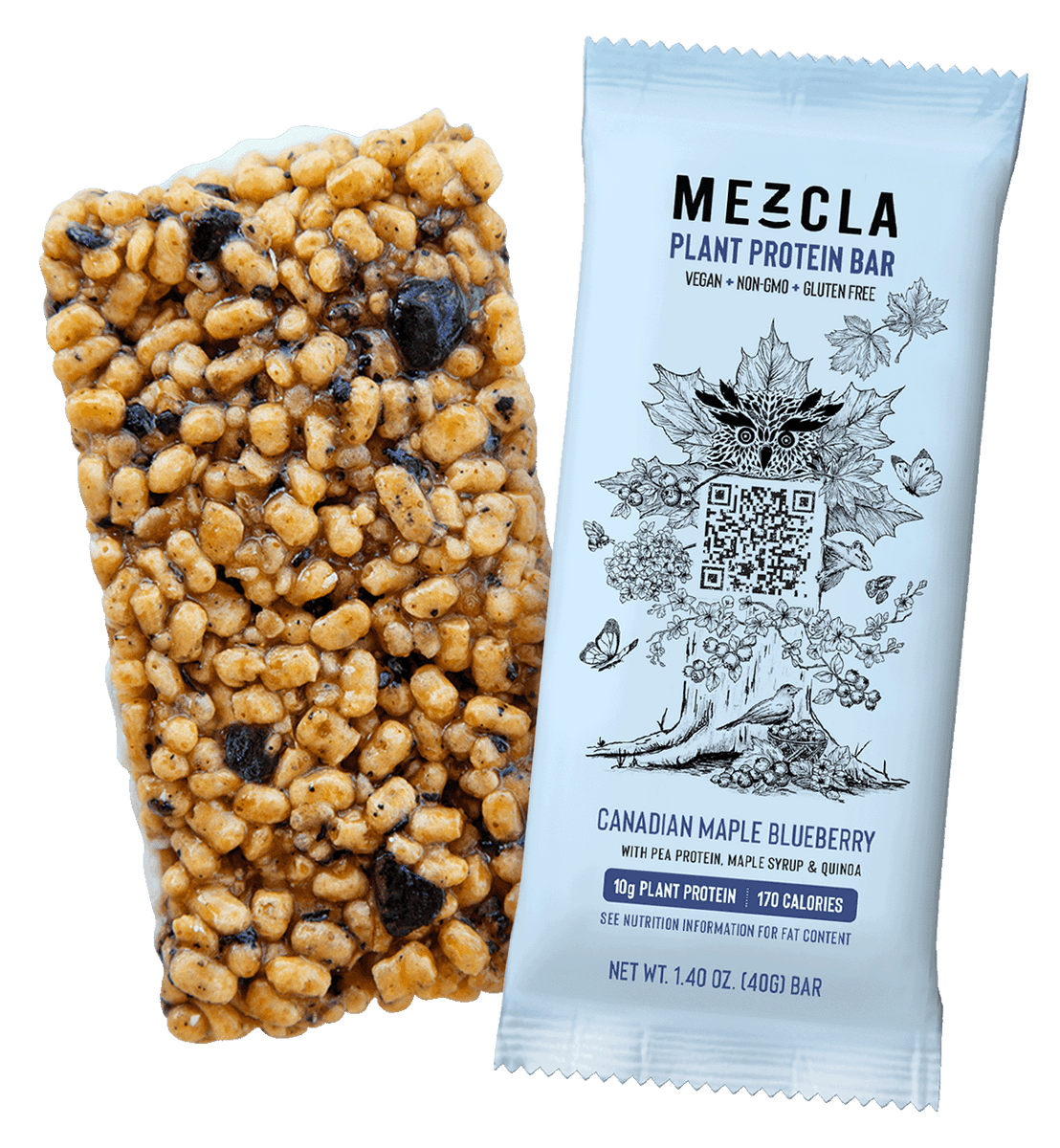 Canadian Maple Blueberry Puff Cripsy Bar