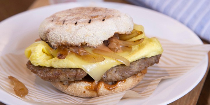 Sausage, Egg & Cheddar Breakfast Sandwich