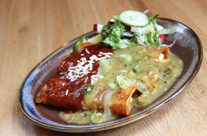 Large Seafood Enchiladas