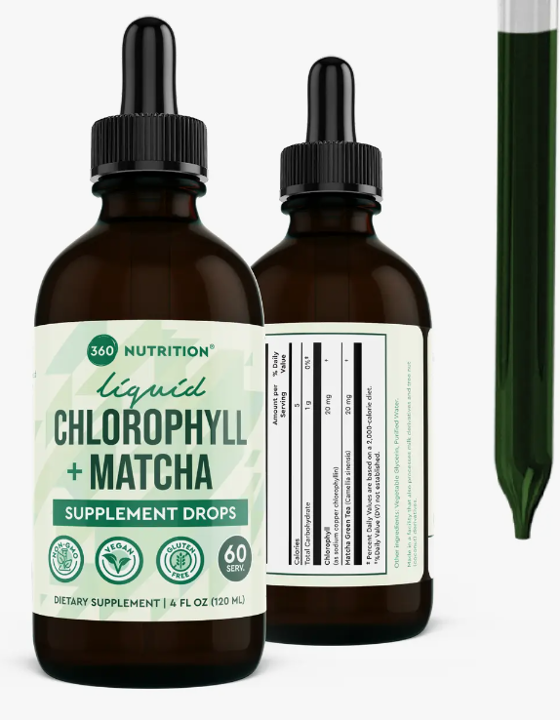 360 Nutrition Drops - Chlorophyl & Matcha