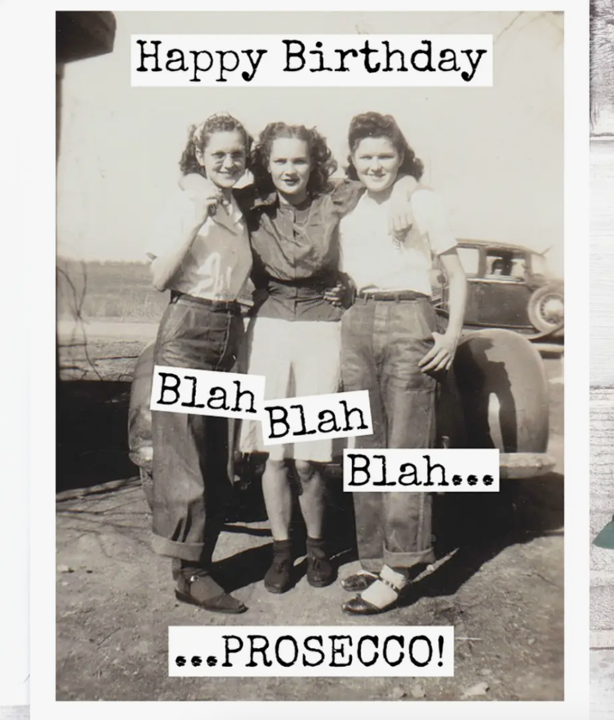 Greeting Card - Happy Bday...PROSECCO