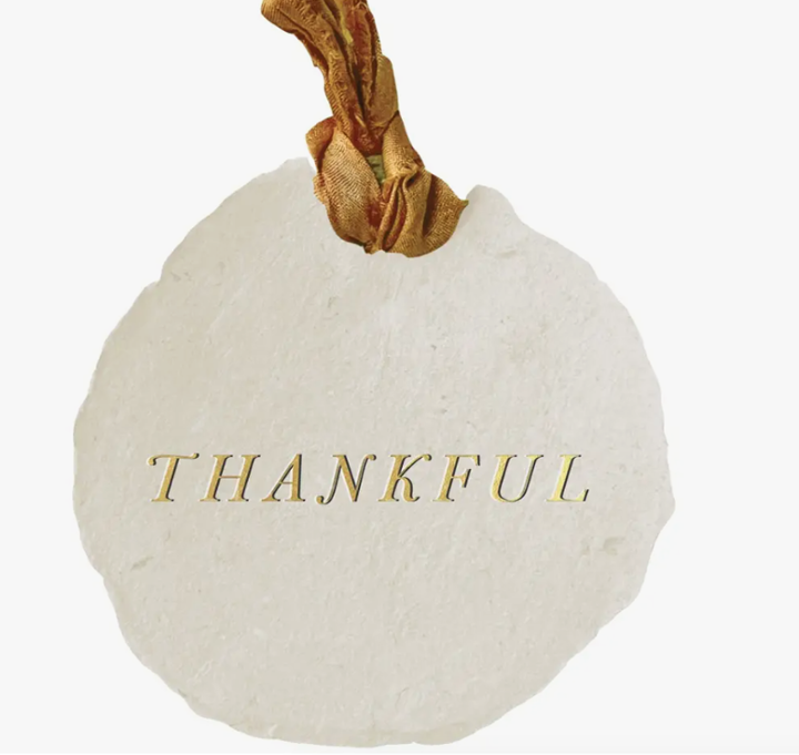 Hand-Crafted Paper Gift Tag - Thankful