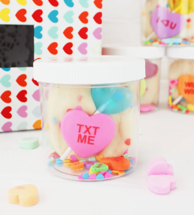 Valentine Candy Hearts Mini Dough