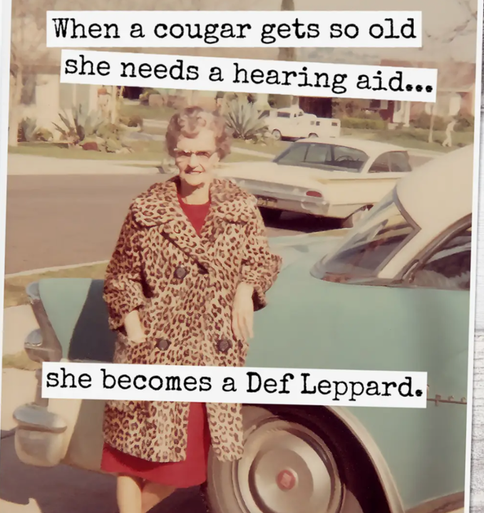 Greeting Card - When a cougar...