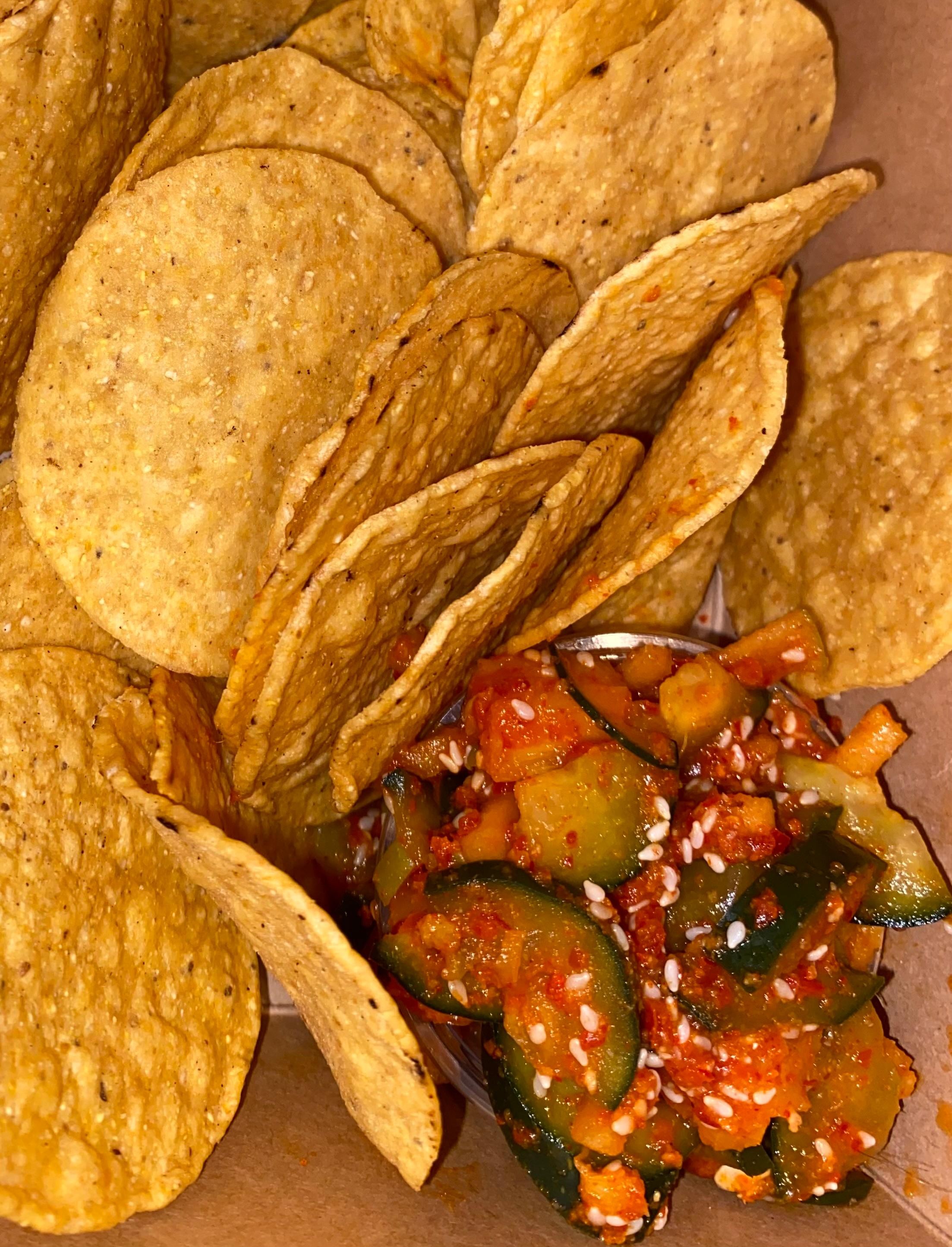 Korean Kimchi Salsa & Chips
