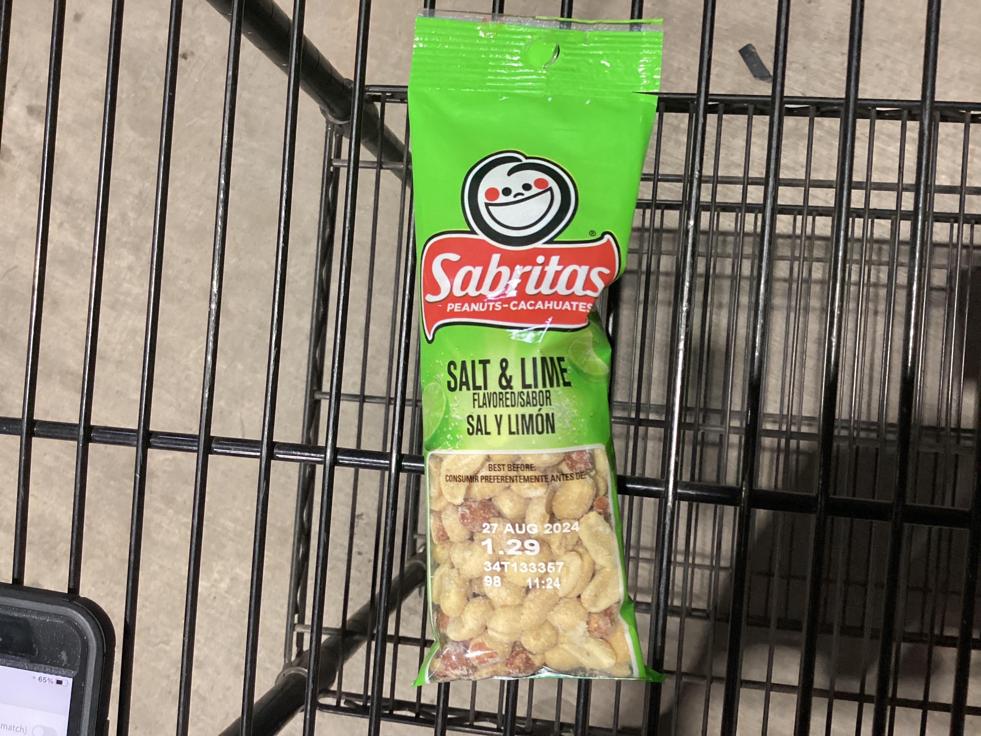 Sabritas Peanuts Salt & Lime