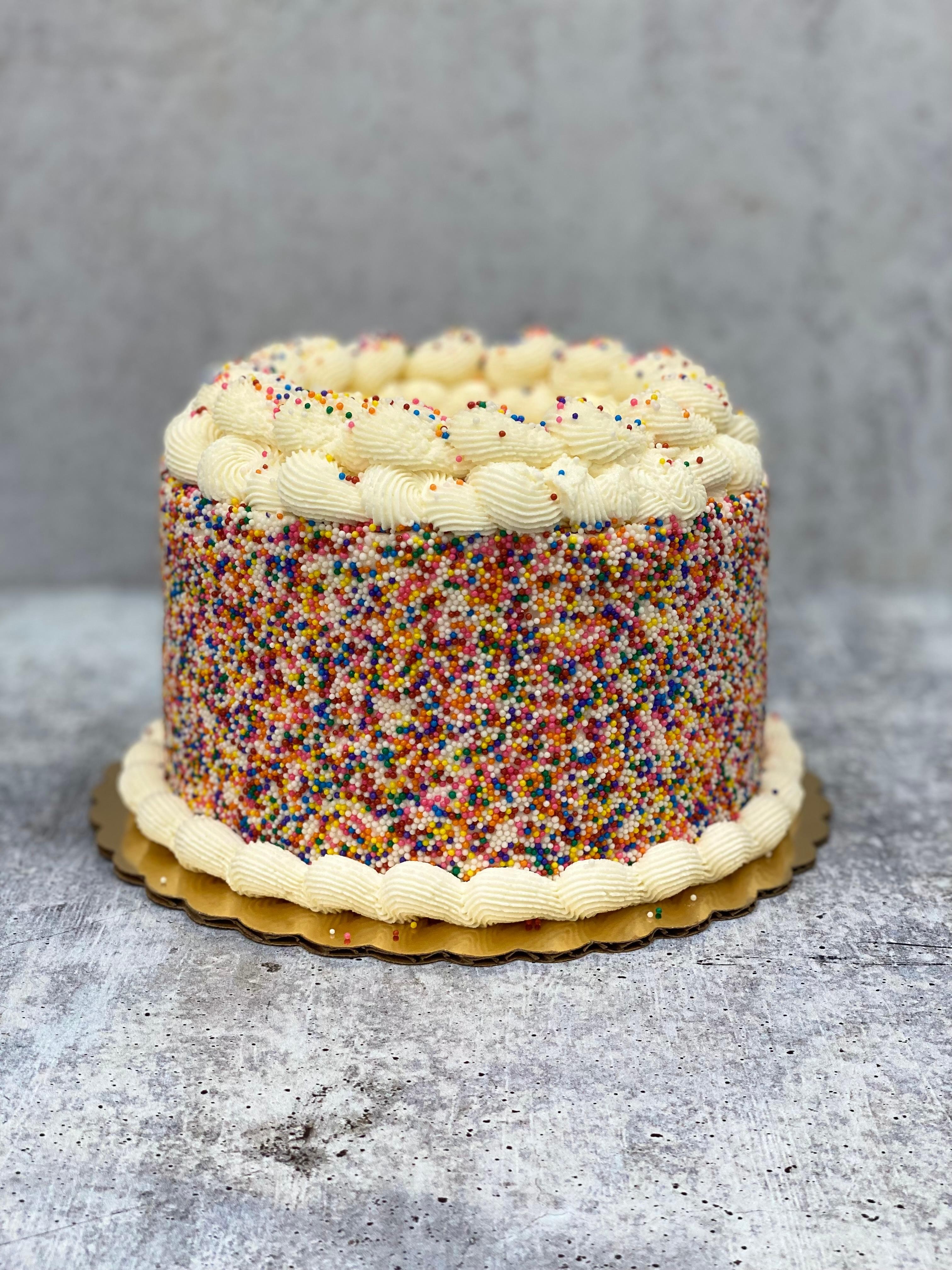 6” Vanilla Sprinkle Cake