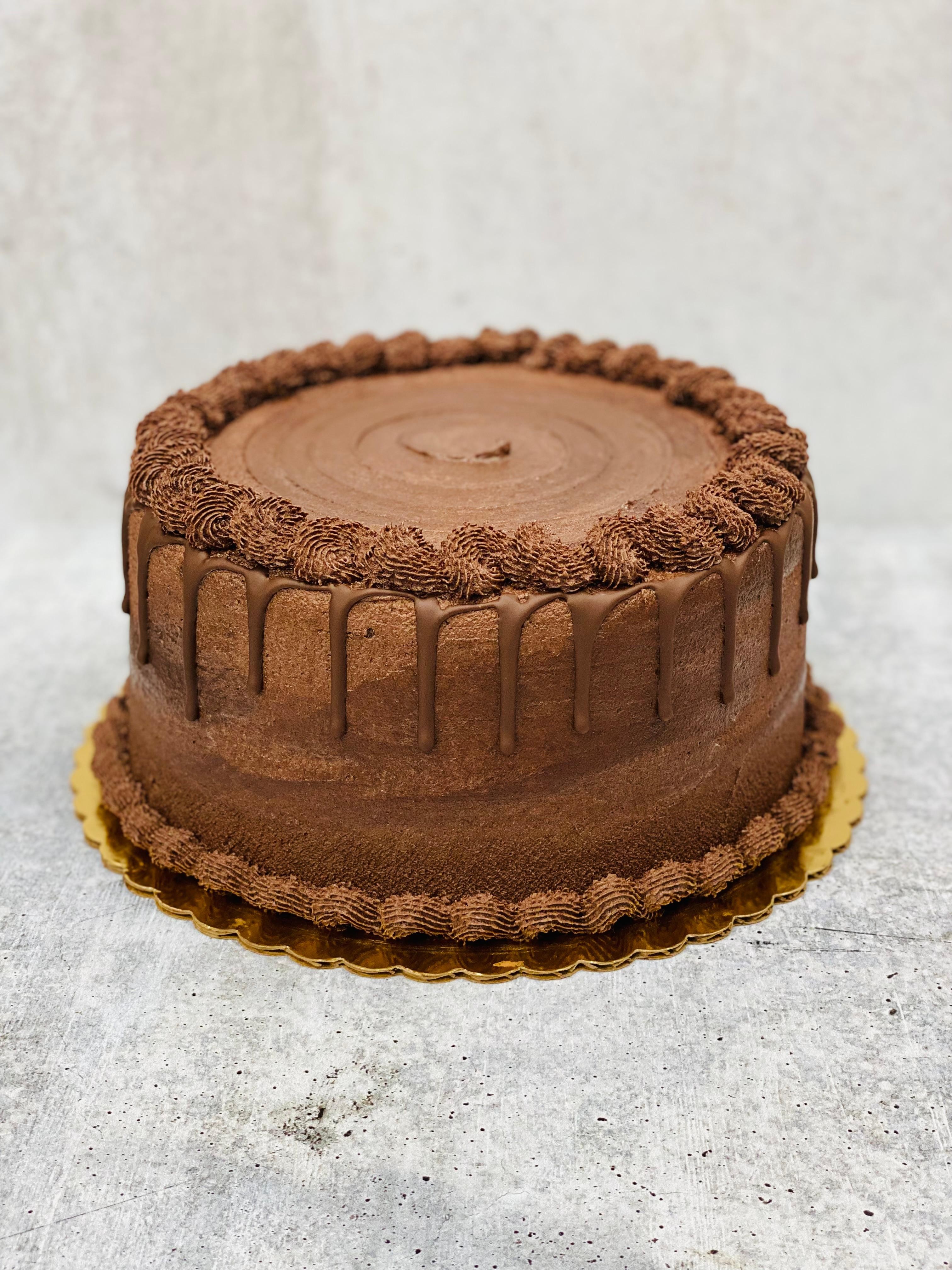 8” Chocolate Fudge Cake