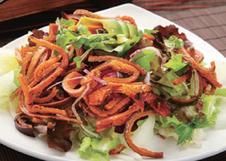 Salmon Skin Salad