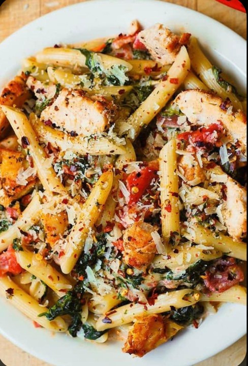 Chicken and Bacon Tuscan Pasta
