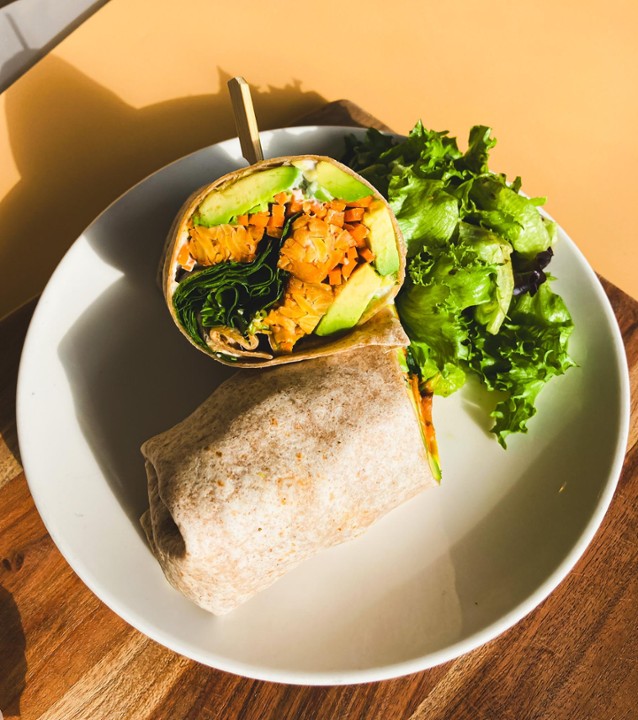 Buffalo Tempeh Wrap