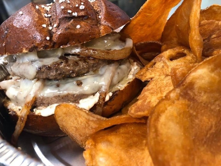 French Onion Dip Burger