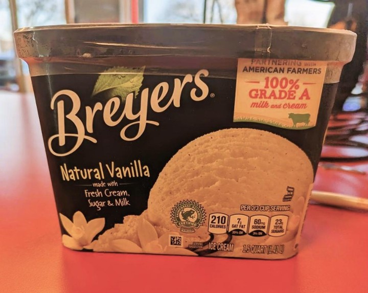 Breyers Natural Vanilla  1.5 QT