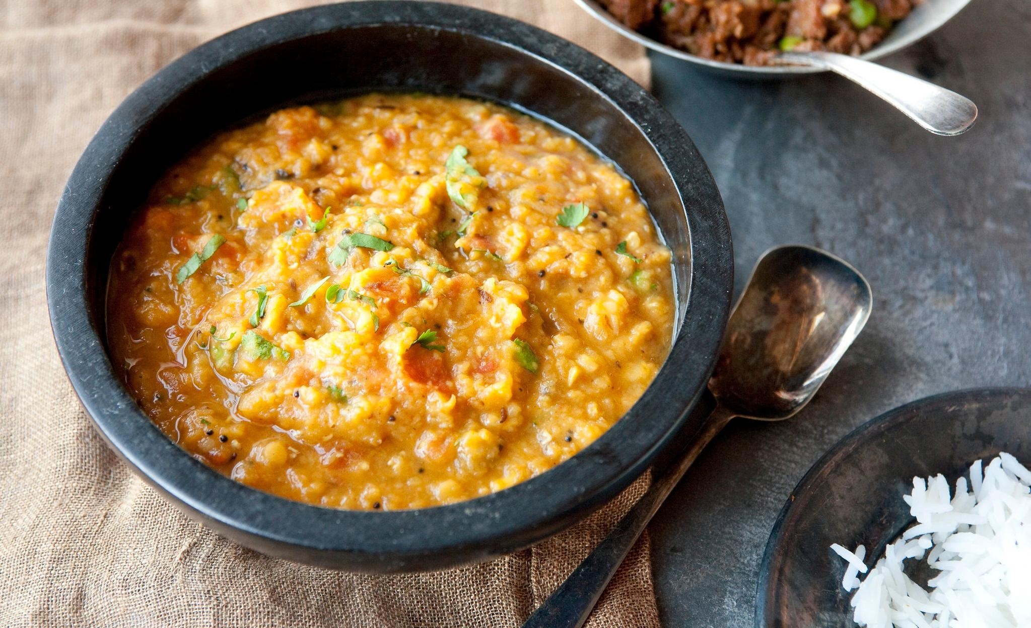 Masala Dal (yellow lentils with spices)