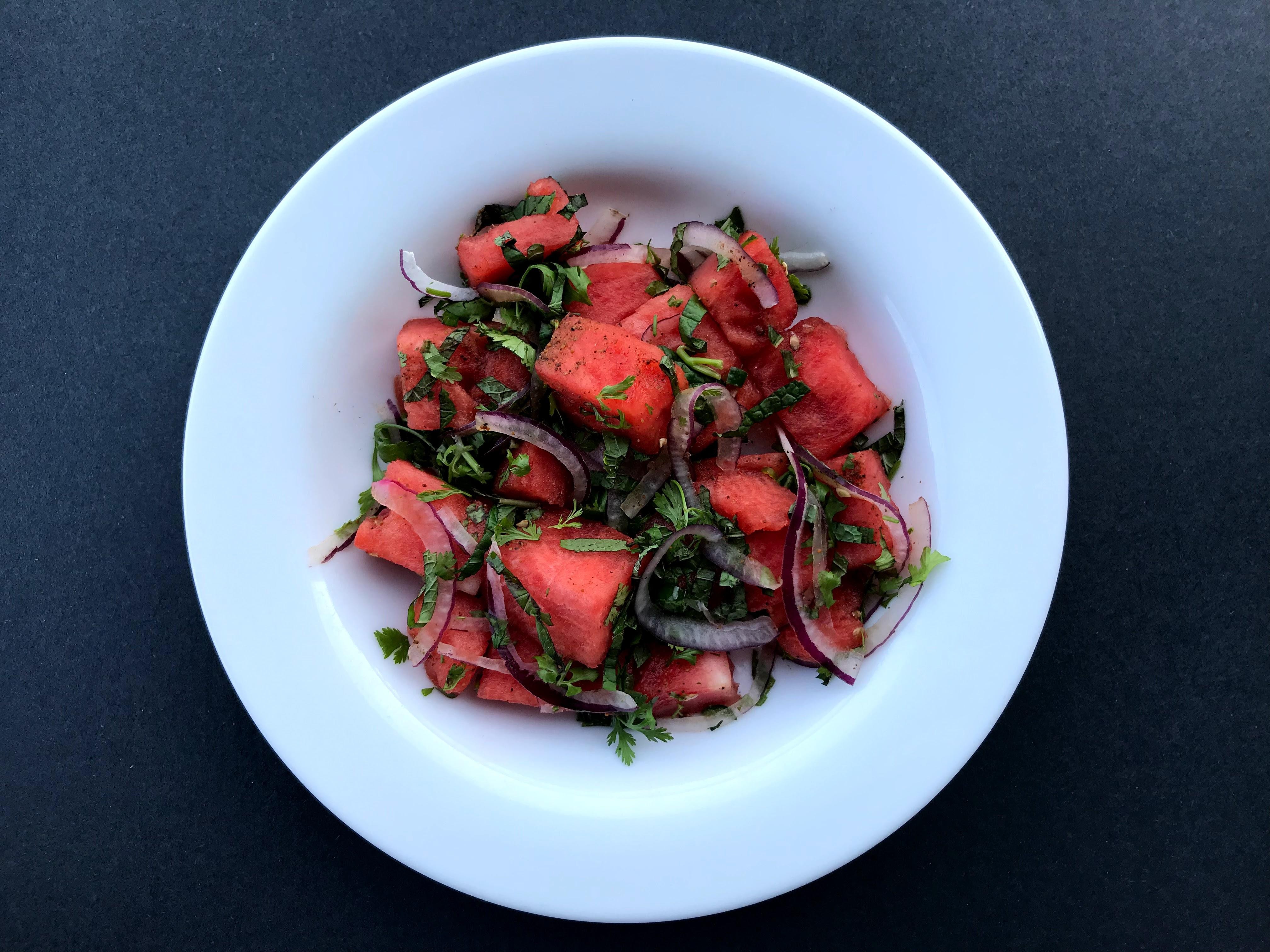 Watermelon Chaat Salad