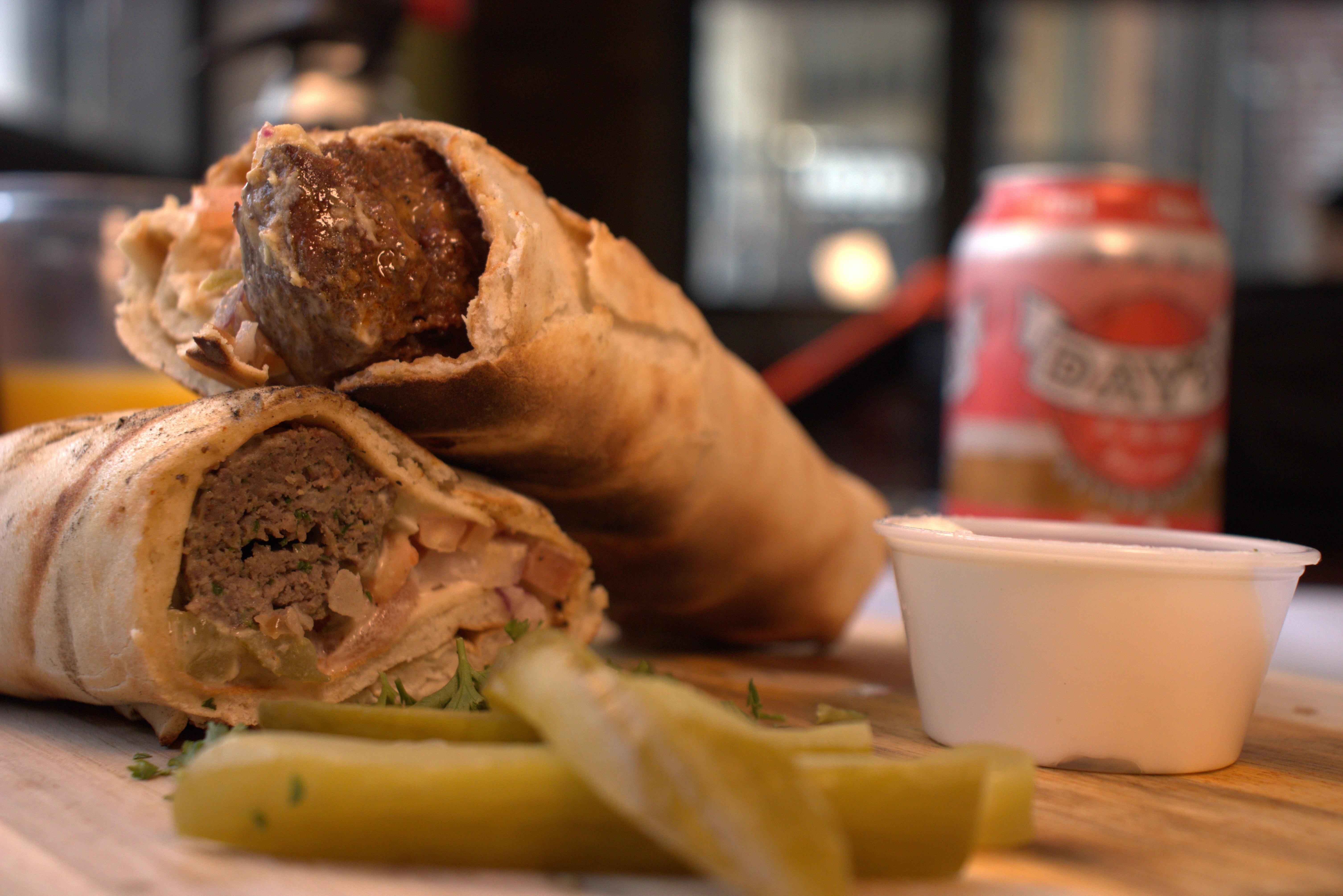 Lebanese Beef Kabob Wrap