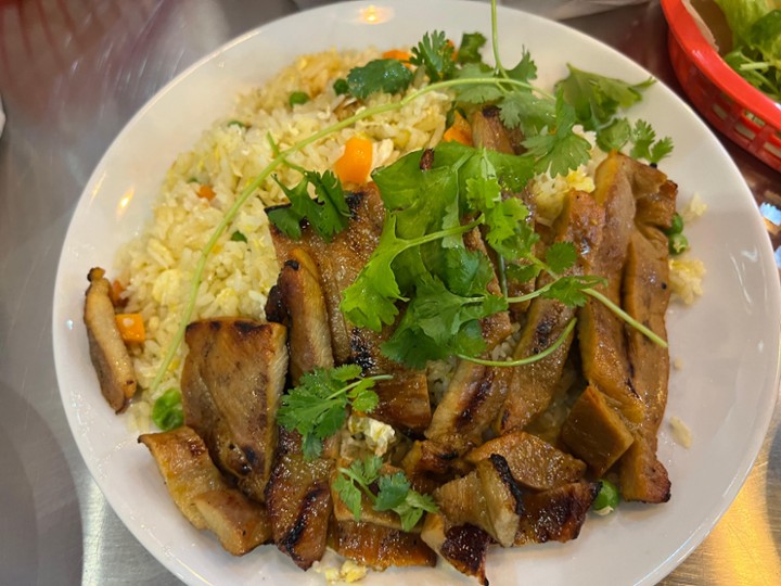 Grill Pork over Fried Rice