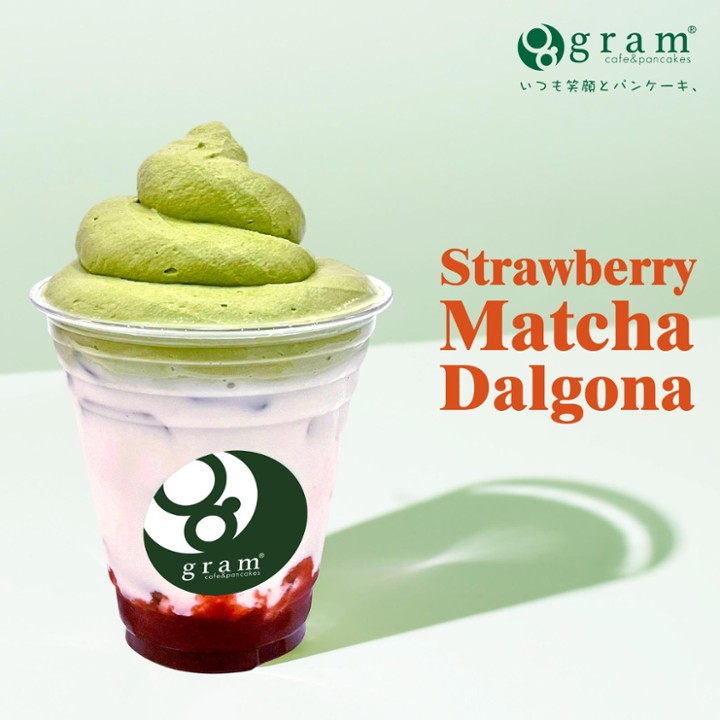 Dalgona Matcha Strawberry
