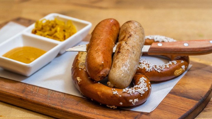 German Plate with Two Sausages