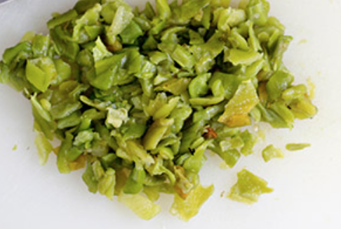 Grilled Green Chillies