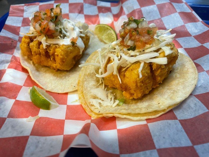 Fried Haddock Tacos