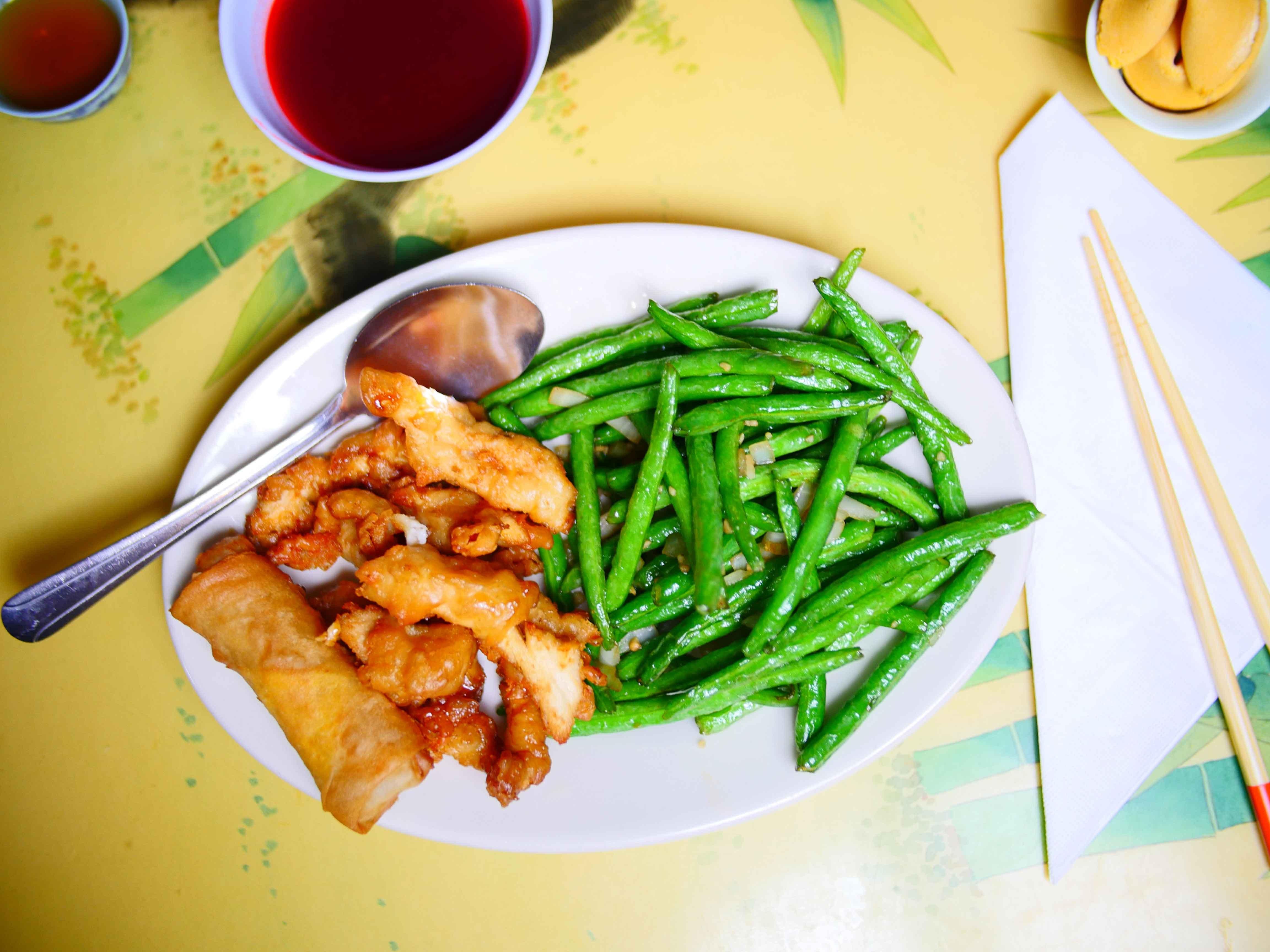 CS5 String Bean and Sweet and Sour Chicken