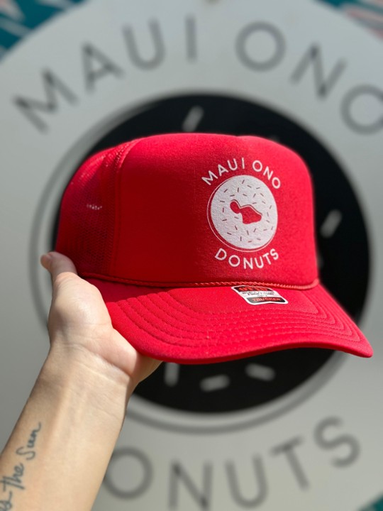 Red Trucker White Logo