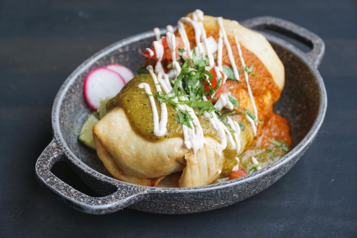 Achiote Chicken Chimichanga