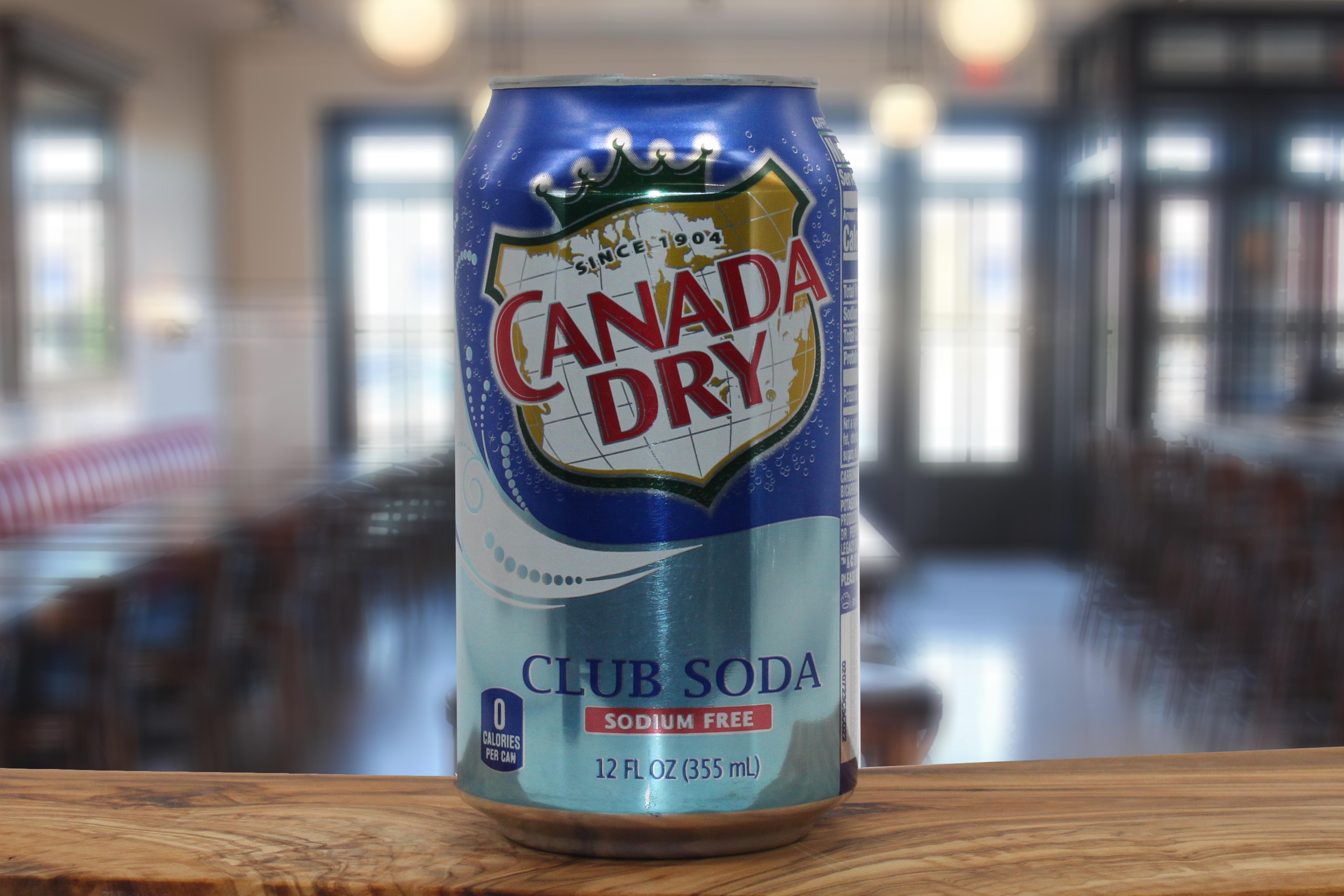 Canada Dry Club Soda Can 12oz
