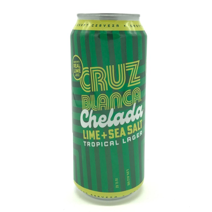 Cruz Blanca - Chelada: Lime + Sea Salt (16oz)