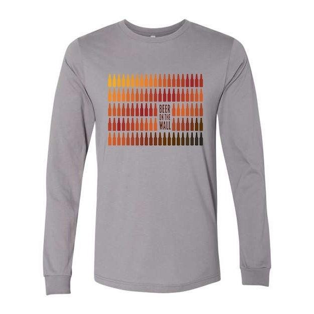 Beer on the Wall - 99 Bottles Long Sleeve T-Shirt - Unisex M, Storm (aka Gray)
