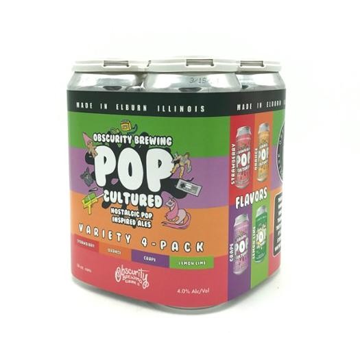 Obscurity - Pop Cultured Variety Pack (4pk of 16oz Cans)