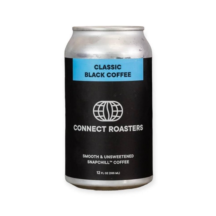 Connect Roasters - Classic Black Coffee (12oz Coffee Cold Can)