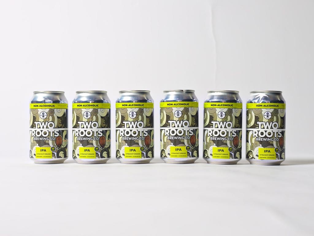 Two Roots Brewing Straight Drank IPA Helles (lager), Non-Alcoholic