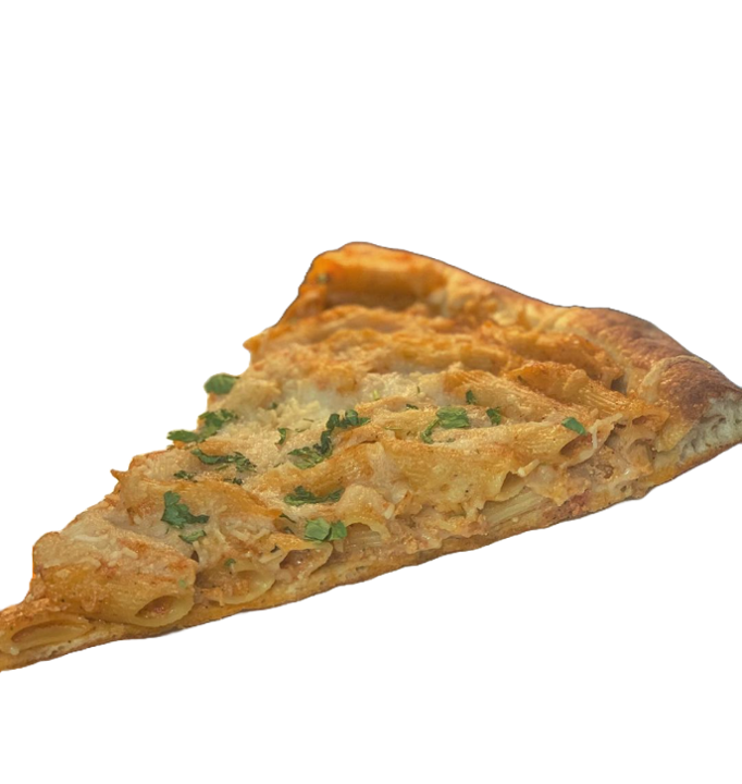 V Baked Ziti Pizza Slice