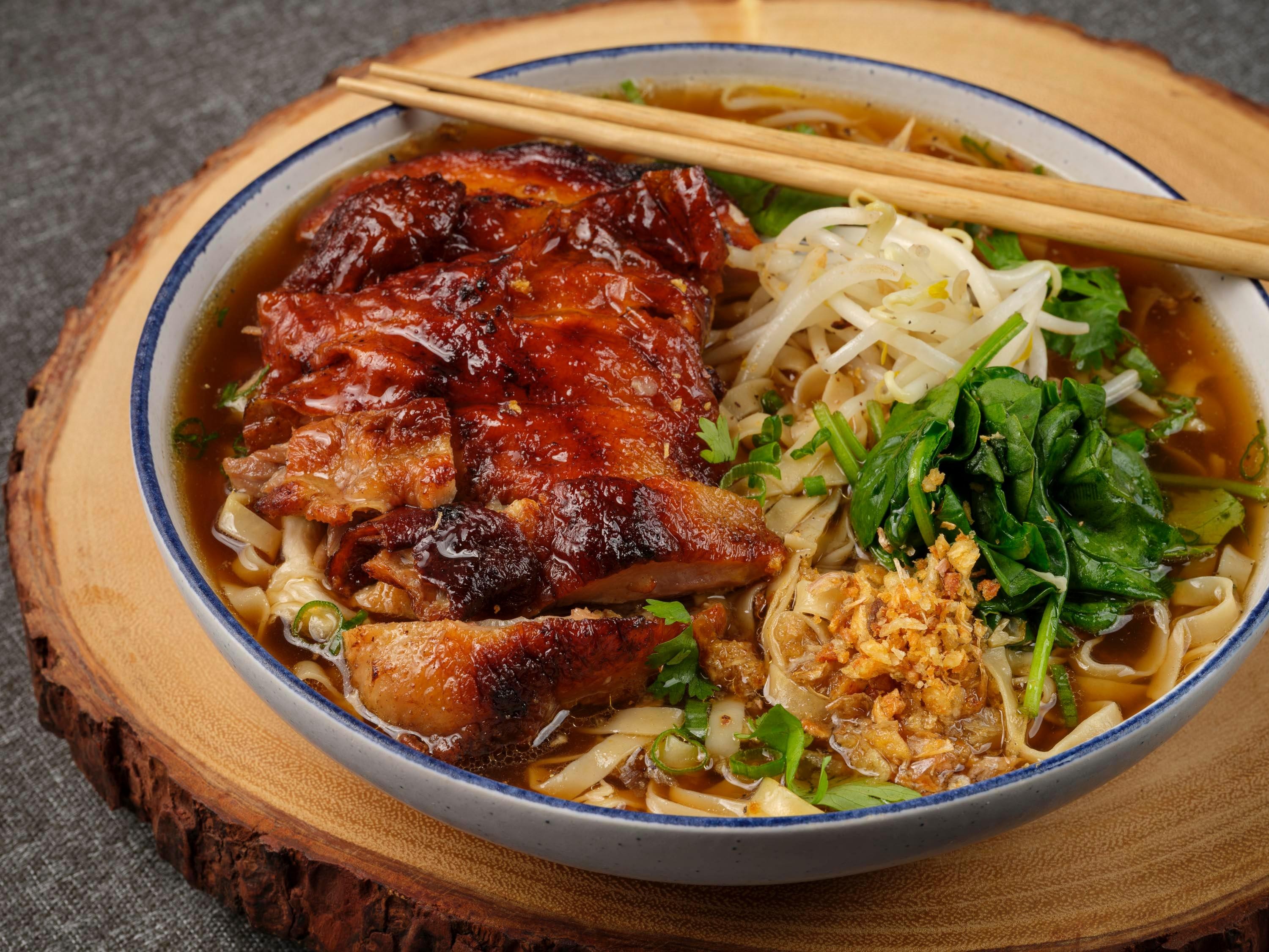 Roasted Duck Noodle Soup (Chinese Thai)