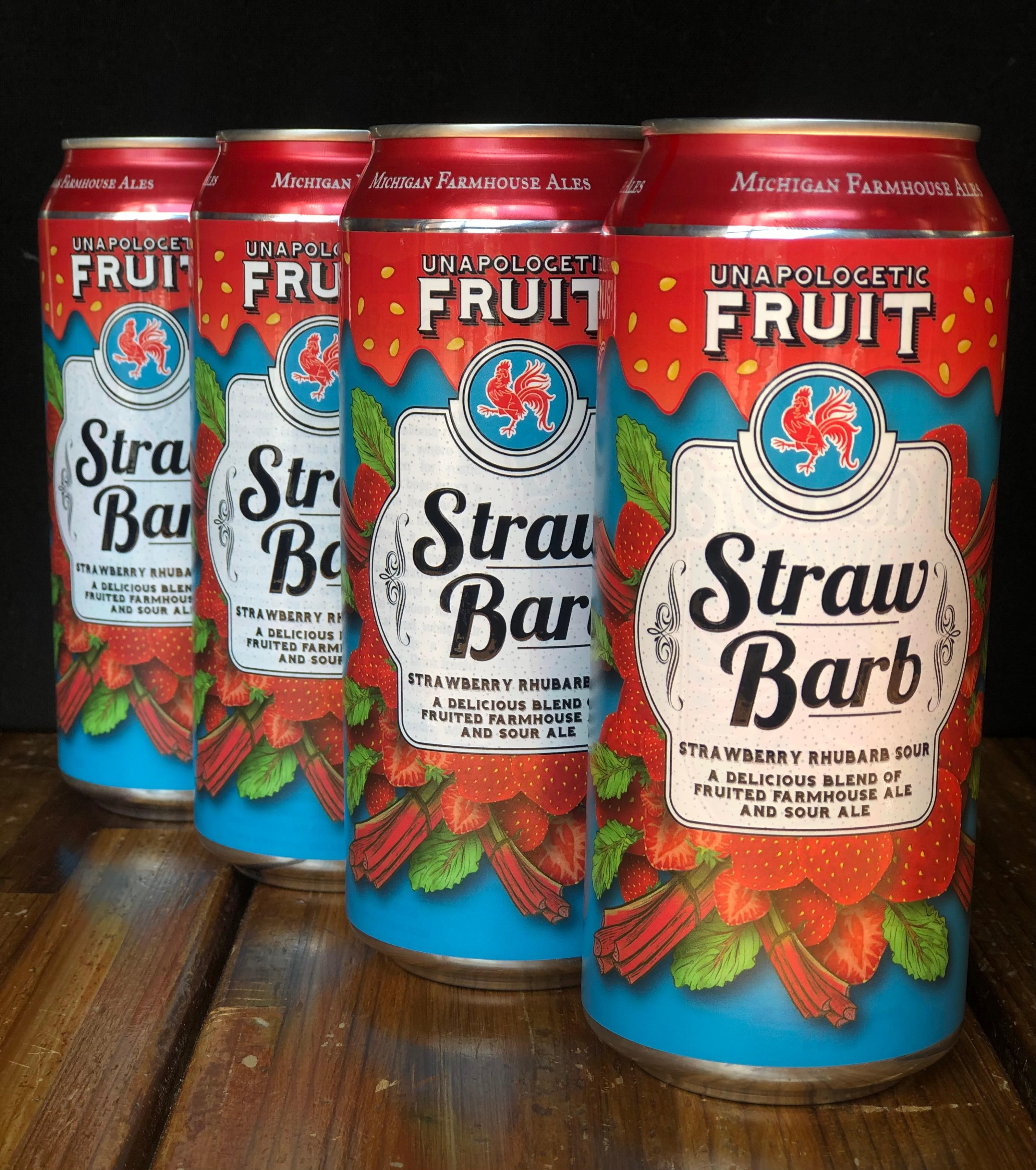 4pk - StrawBarb (Fruited Sour Ale)