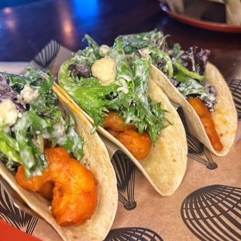 Buffalo Shrimp Tacos