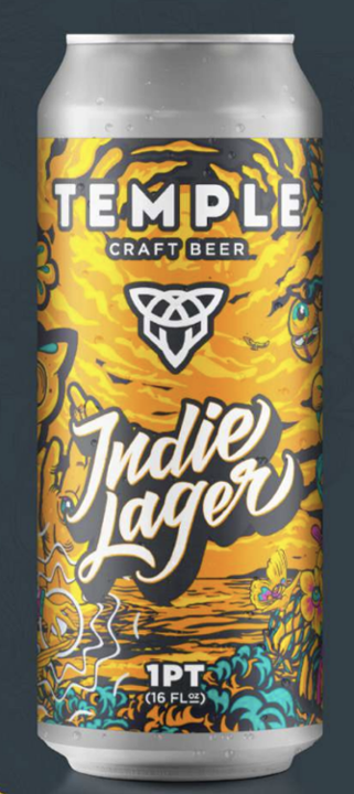 16oz Can Indie Lager TEMPLE CRAFT